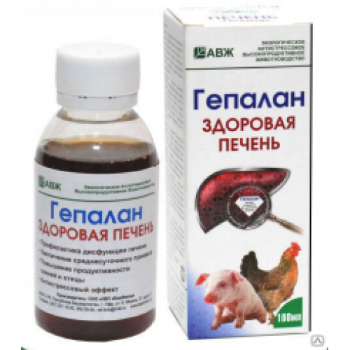 Добавка кормовая Гепалан Здоровая печень подворье 100 мл