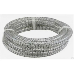 Шланг молочный ПВХ армированный металлом 38х4,5 прозрачный Terraflex